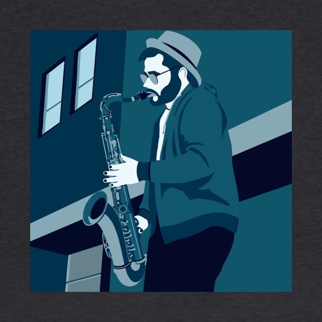 Sax Player by RoeArtwork